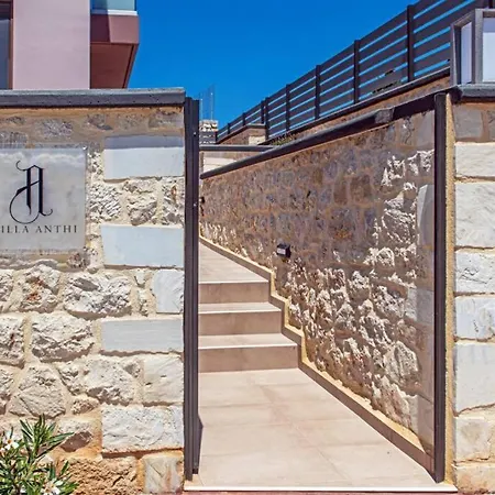 Anthi, A Modern With Salted Water Pool,hot Tub & Bbq! Rethimnon