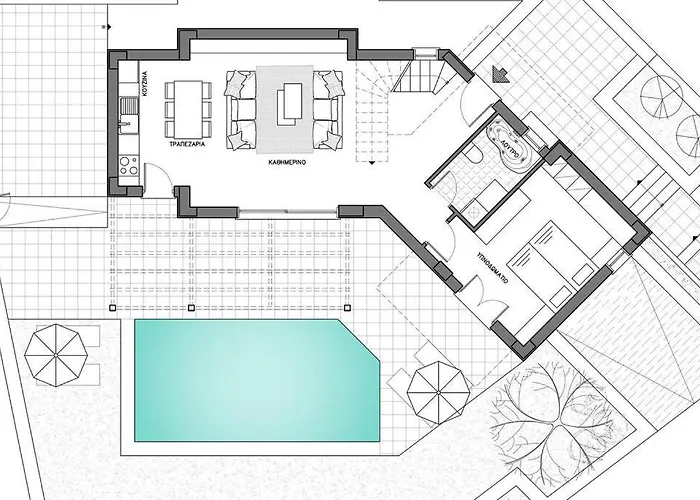 Anthi, A Modern With Salted Water Pool,hot Tub & Bbq! *